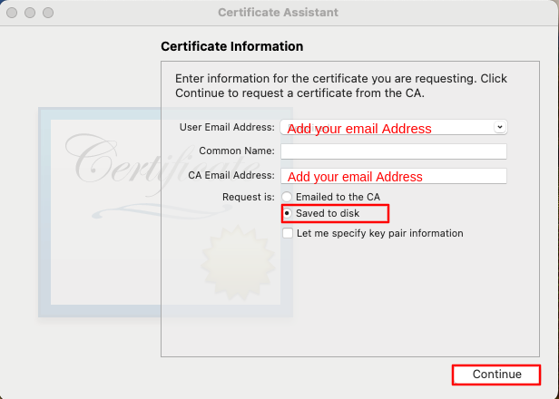 CSR Details Form